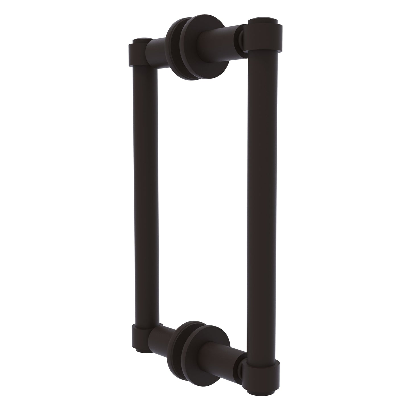 Allied Brass 405-8BB 10.3" x 5.6" Oil Rubbed Bronze Solid Brass Back-to-Back Shower Door Pull
