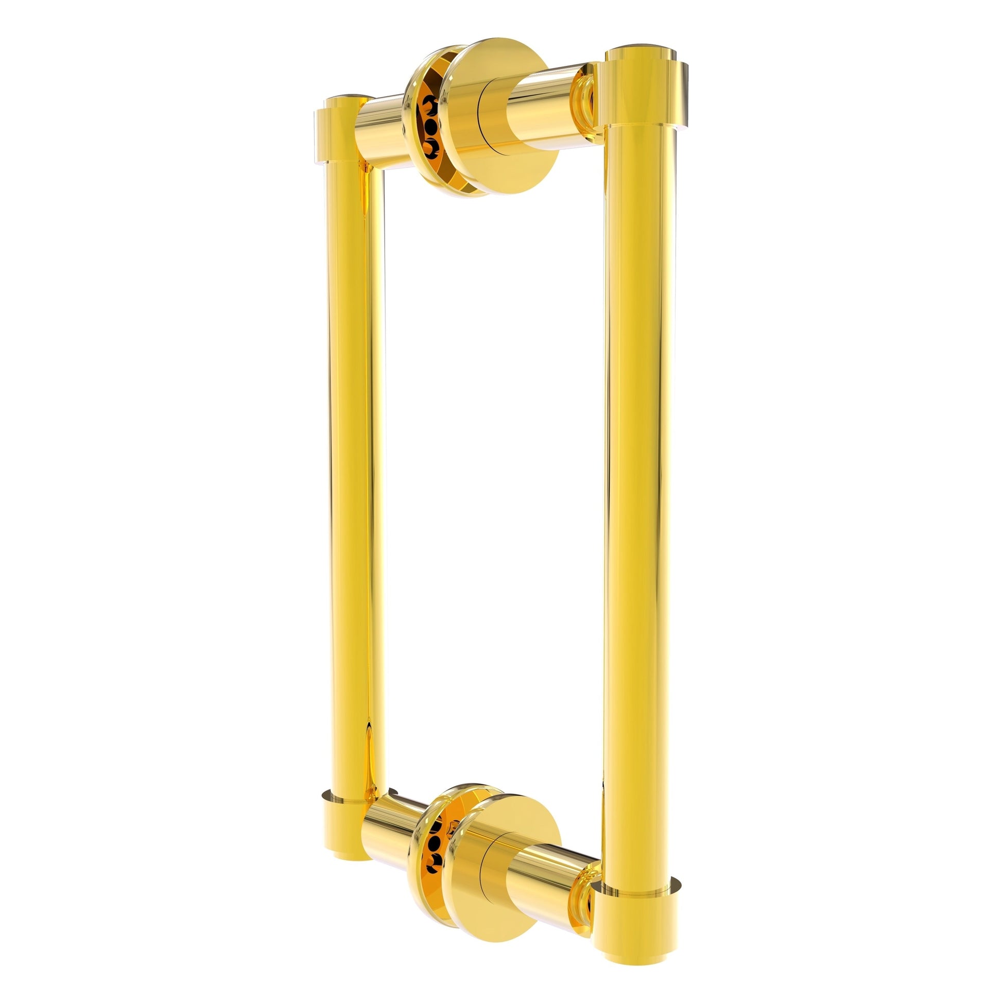 Allied Brass 405-8BB 10.3" x 5.6" Polished Brass Solid Brass Back-to-Back Shower Door Pull