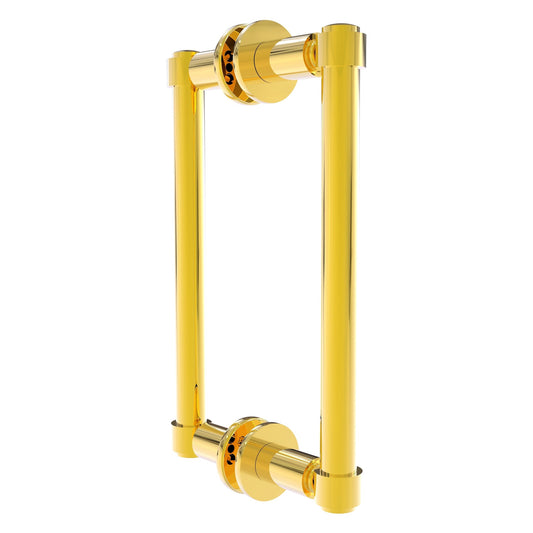 Allied Brass 405-8BB 10.3" x 5.6" Polished Brass Solid Brass Back-to-Back Shower Door Pull