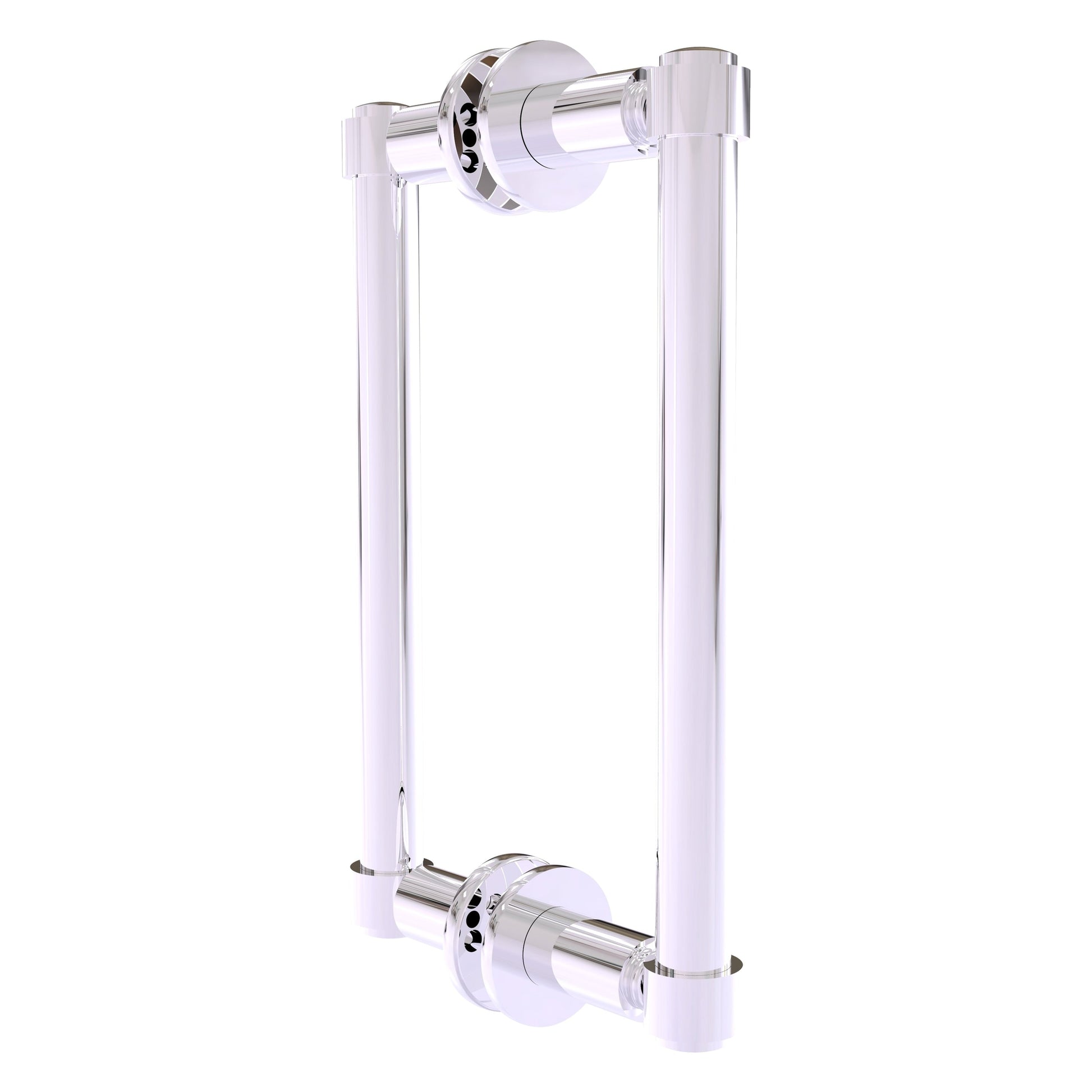 Allied Brass 405-8BB 10.3" x 5.6" Polished Chrome Solid Brass Back-to-Back Shower Door Pull