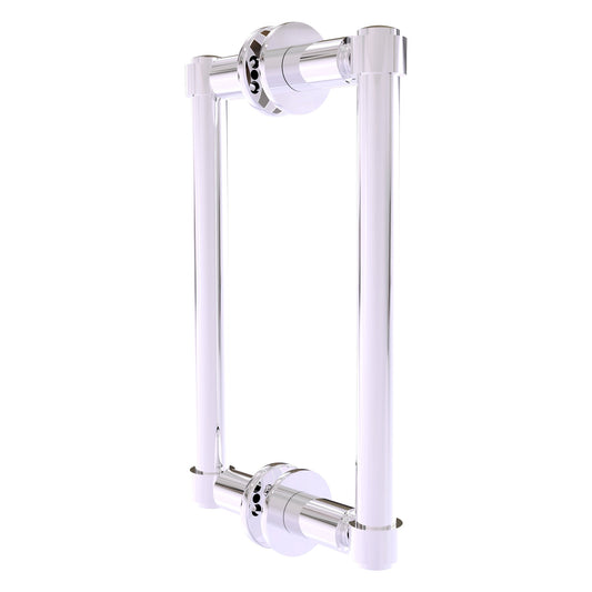 Allied Brass 405-8BB 10.3" x 5.6" Polished Chrome Solid Brass Back-to-Back Shower Door Pull