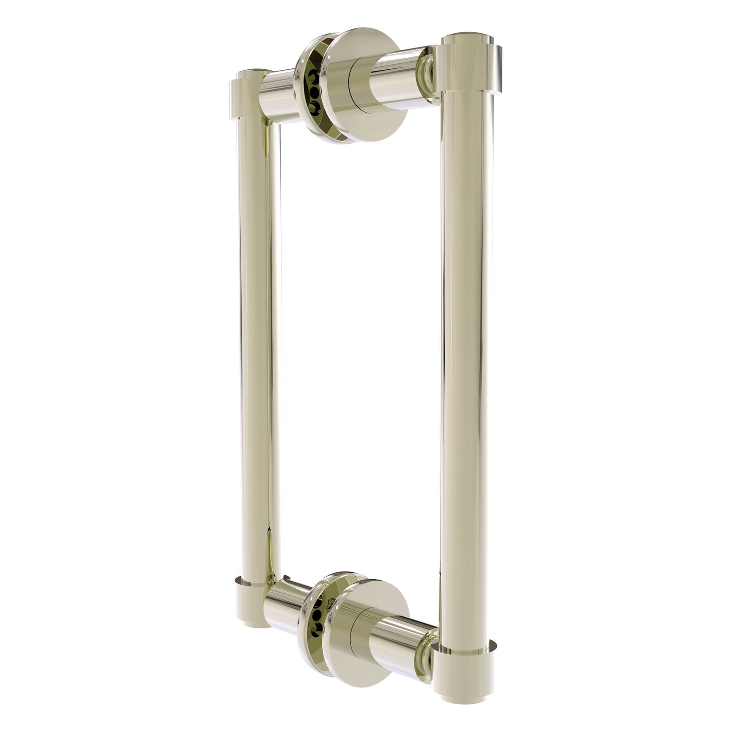 Allied Brass 405-8BB 10.3" x 5.6" Polished Nickel Solid Brass Back-to-Back Shower Door Pull