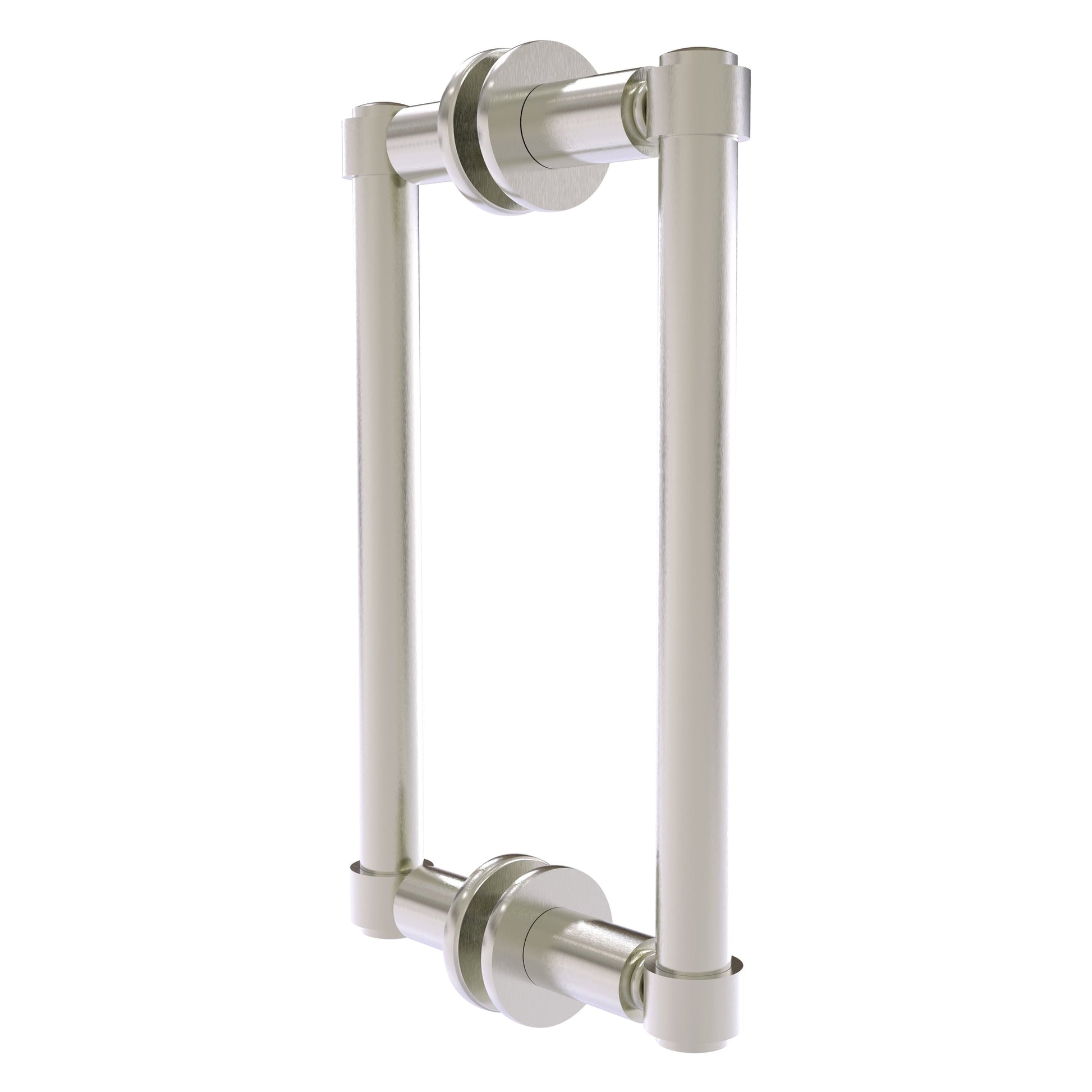 Allied Brass 405-8BB 10.3" x 5.6" Satin Nickel Solid Brass Back-to-Back Shower Door Pull