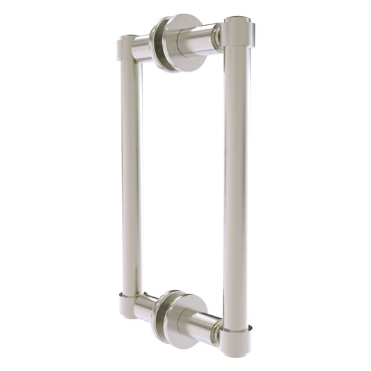 Allied Brass 405-8BB 10.3" x 5.6" Satin Nickel Solid Brass Back-to-Back Shower Door Pull