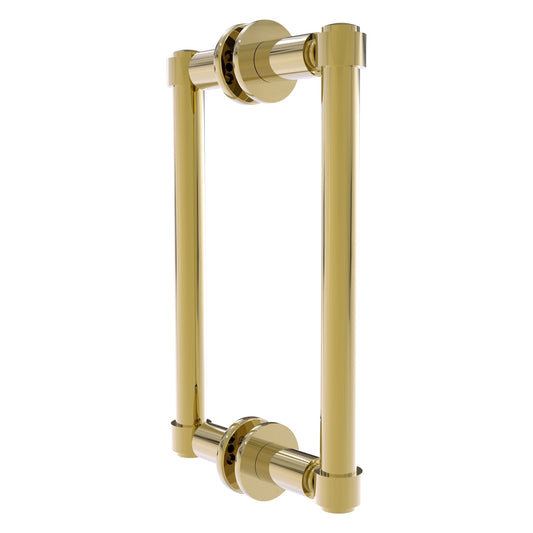 Allied Brass 405-8BB 10.3" x 5.6" Unlacquered Brass Solid Brass Back-to-Back Shower Door Pull