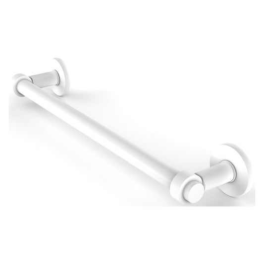 Allied Brass Continental 18" x 20.5" Matte White Solid Brass Towel Bar