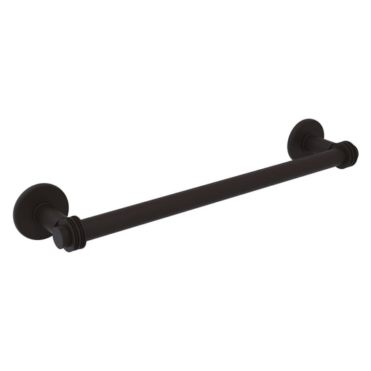 Allied Brass Continental 18" x 20.5" Oil Rubbed Bronze Solid Brass Towel Bar with Dotted Detail