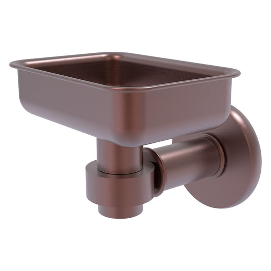 Allied Brass Continental 4.5" x 3.5" Antique Copper Solid Brass Wall-Mounted Soap Dish Holder