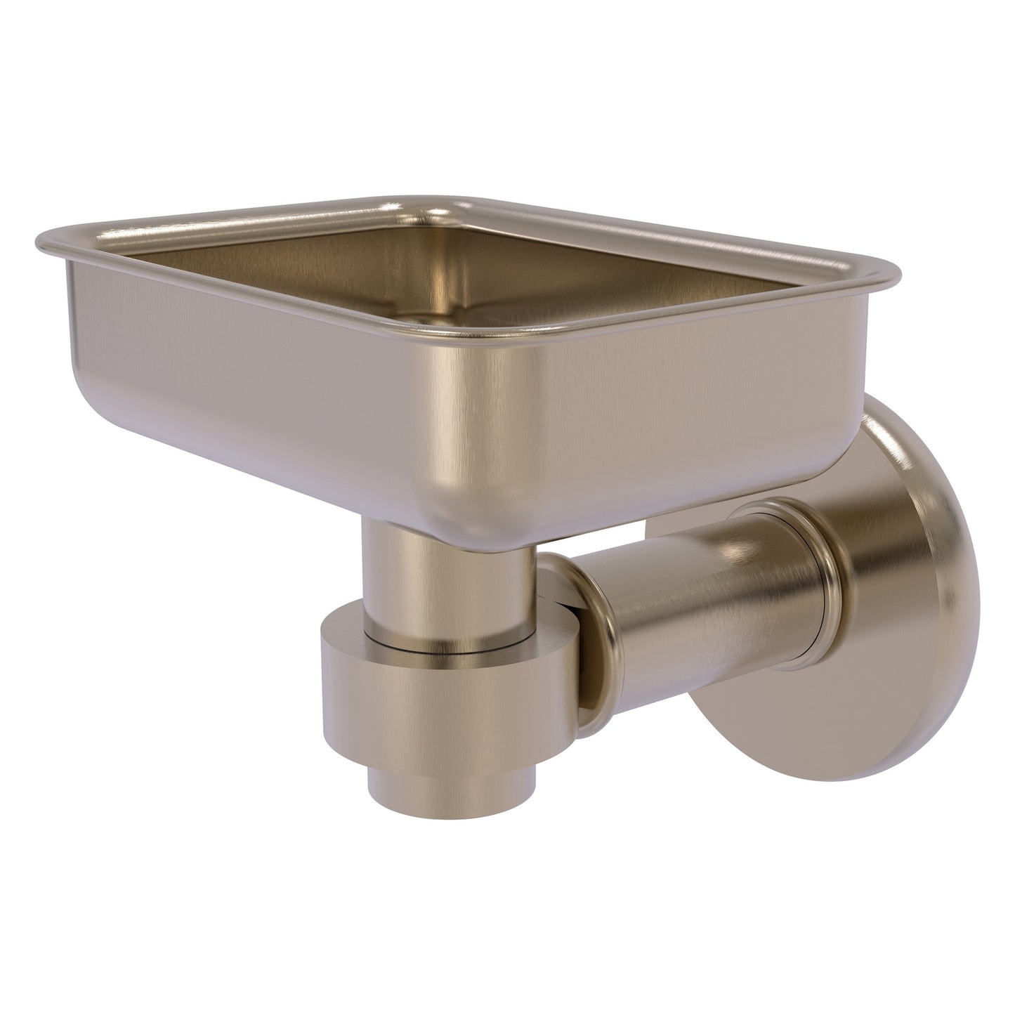 Allied Brass Continental 4.5" x 3.5" Antique Pewter Solid Brass Wall-Mounted Soap Dish Holder