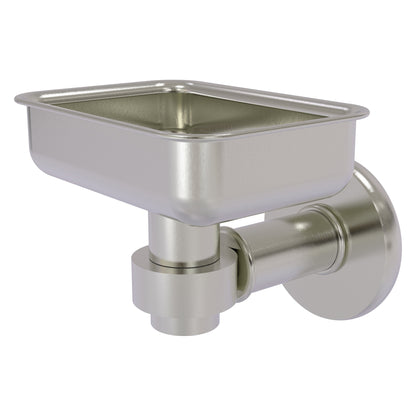 Allied Brass Continental 4.5" x 3.5" Satin Nickel Solid Brass Wall-Mounted Soap Dish Holder