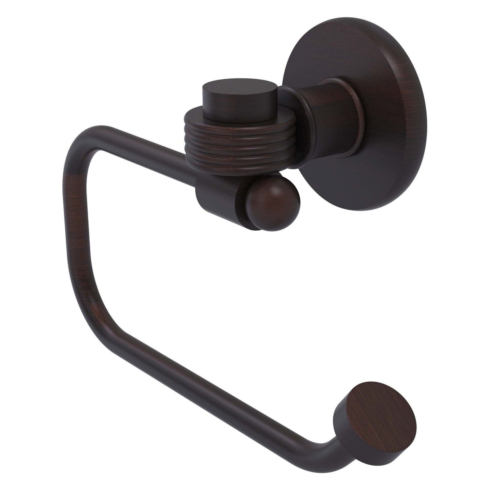 Allied Brass Continental 6.8" x 7" Venetian Bronze Solid Brass European-Style Toilet Tissue Holder With Grooved Accents