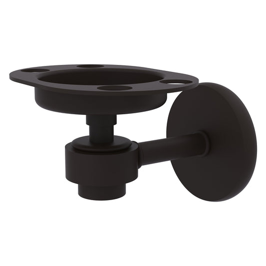 Allied Brass Satellite Orbit One 4.5" x 3.5" Oil Rubbed Bronze Solid Brass Tumbler and Toothbrush Holder