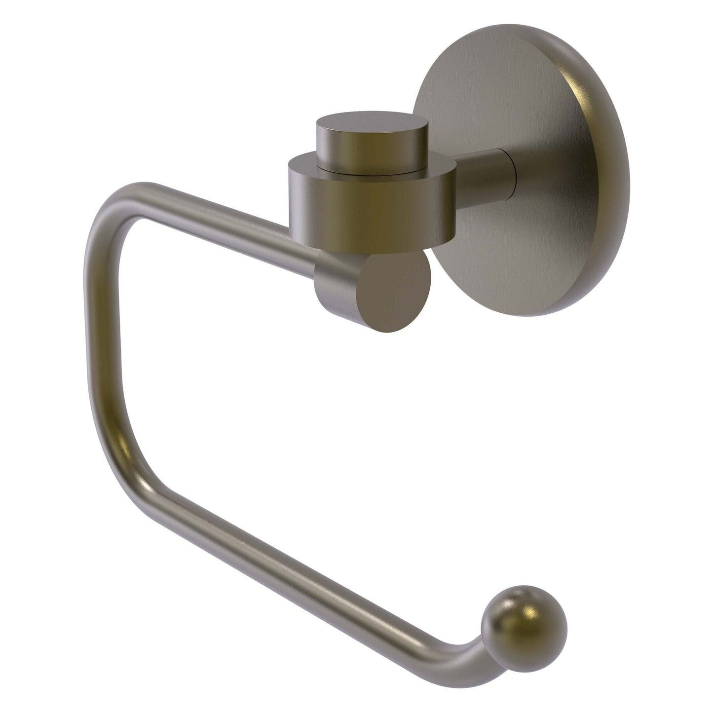 Allied Brass Satellite Orbit One 7" x 2.6" Antique Brass Solid Brass Euro-Style Toilet Tissue Holder