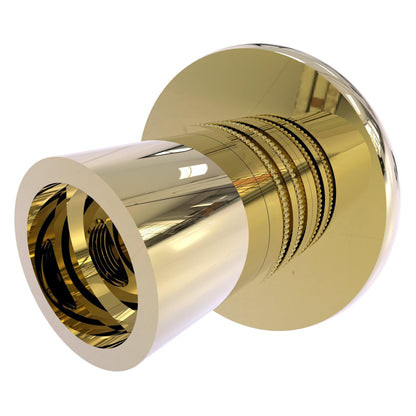 Allied Brass Skyline 1099D 2.8" x 2.2" Unlacquered Brass Solid Brass Shower Curtain Rod Brackets