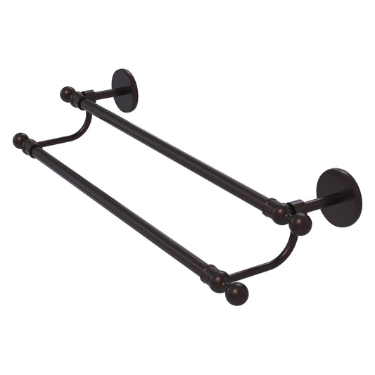 Allied Brass Skyline 18" x 20.5" Antique Bronze Solid Brass Double Rack Towel Bar