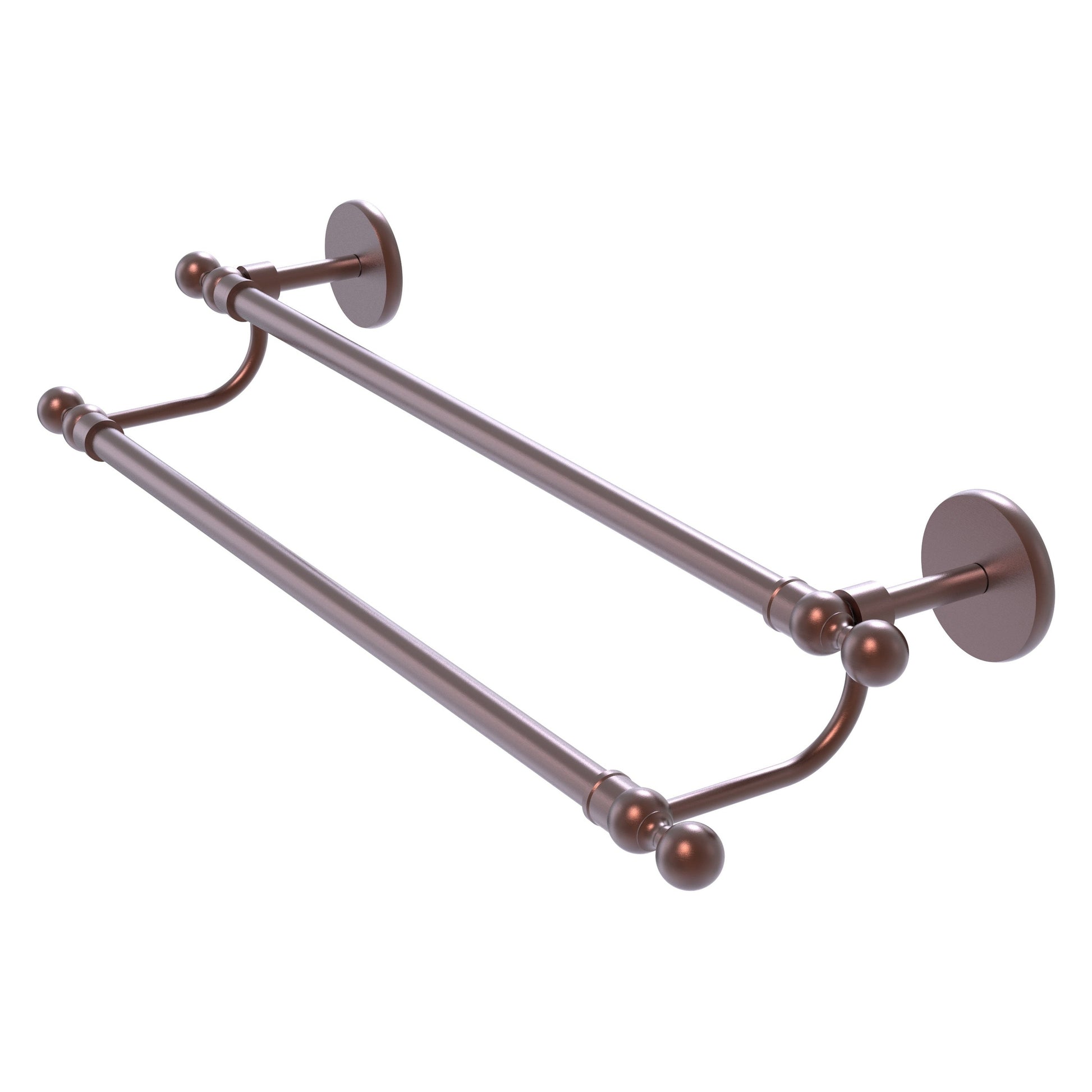 Allied Brass Skyline 18" x 20.5" Antique Copper Solid Brass Double Rack Towel Bar