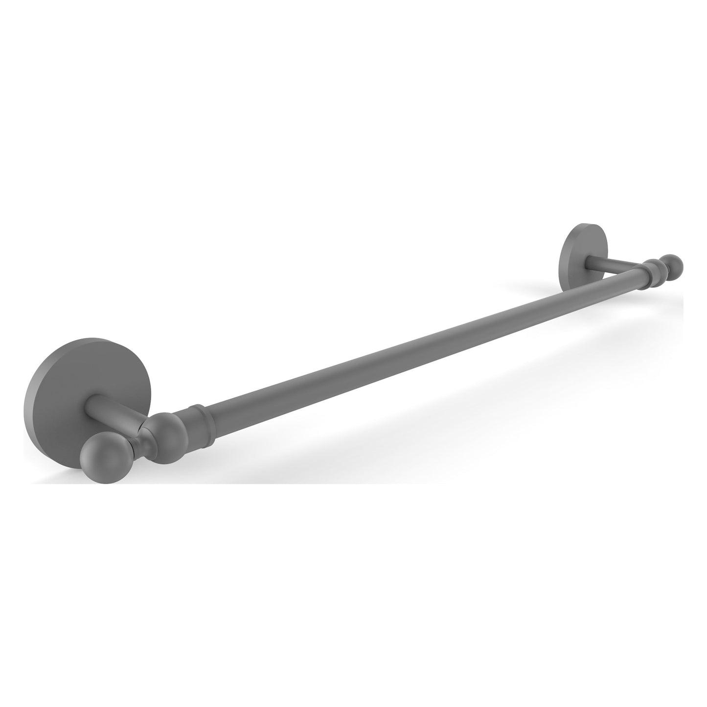 Allied Brass Skyline 18" x 20.5" Matte Gray Solid Brass Towel Bar