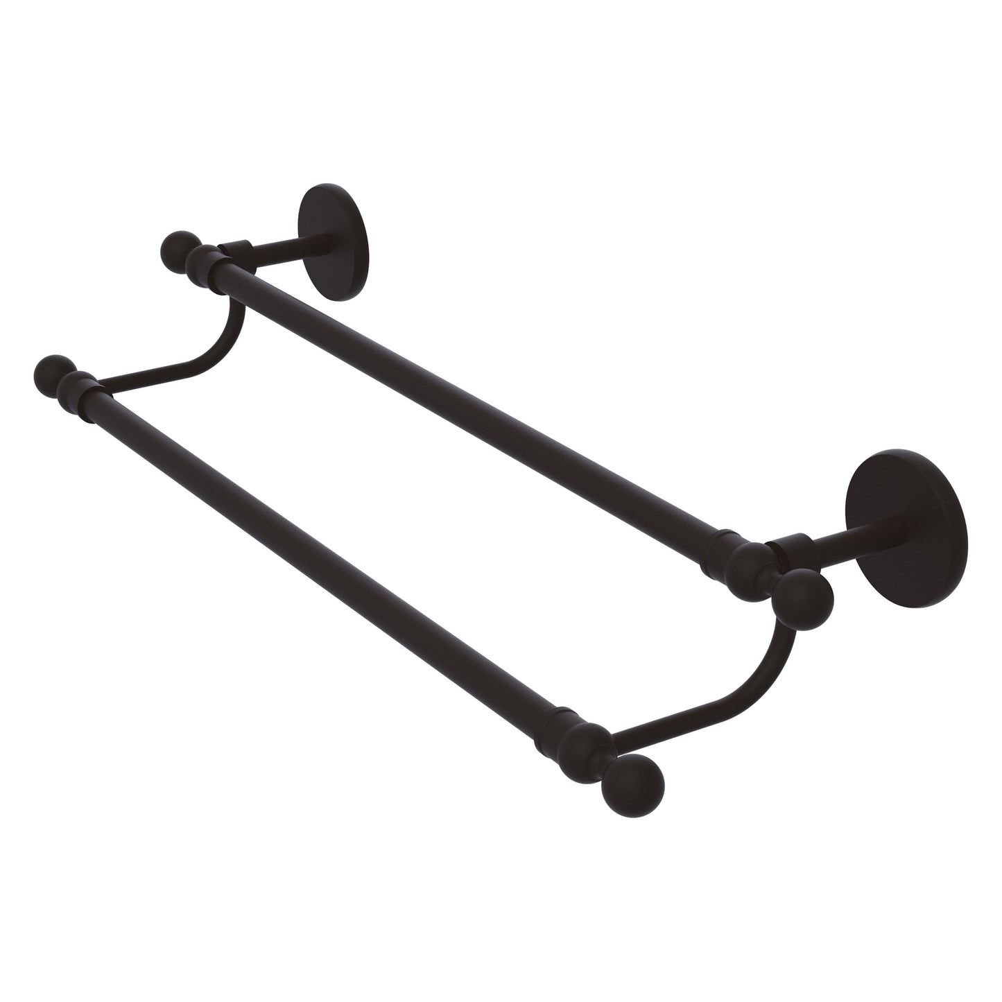 Allied Brass Skyline 18" x 20.5" Oil Rubbed Bronze Solid Brass Double Rack Towel Bar