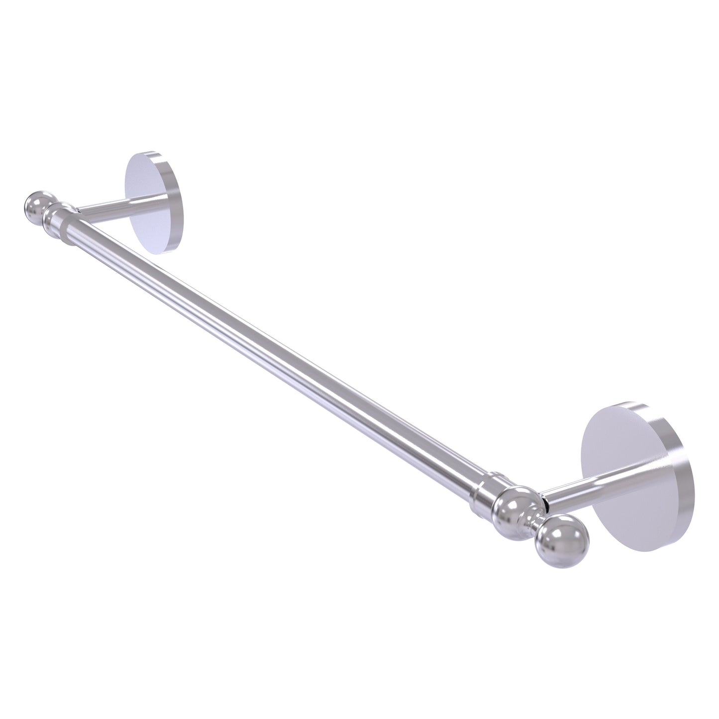 Allied Brass Skyline 18" x 20.5" Satin Chrome Solid Brass Towel Bar