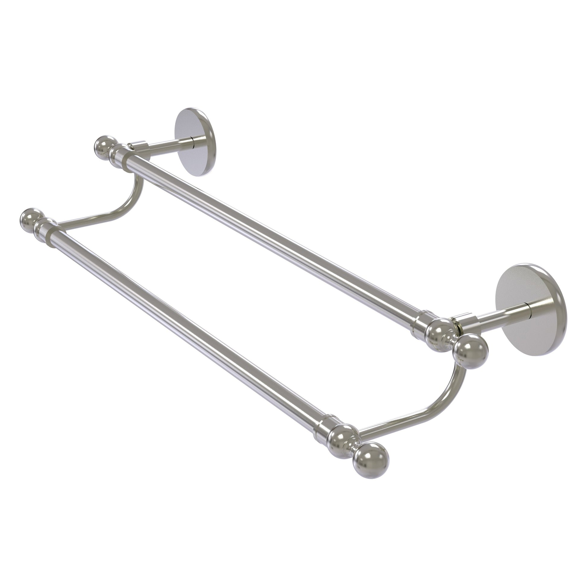 Allied Brass Skyline 18" x 20.5" Satin Nickel Solid Brass Double Rack Towel Bar