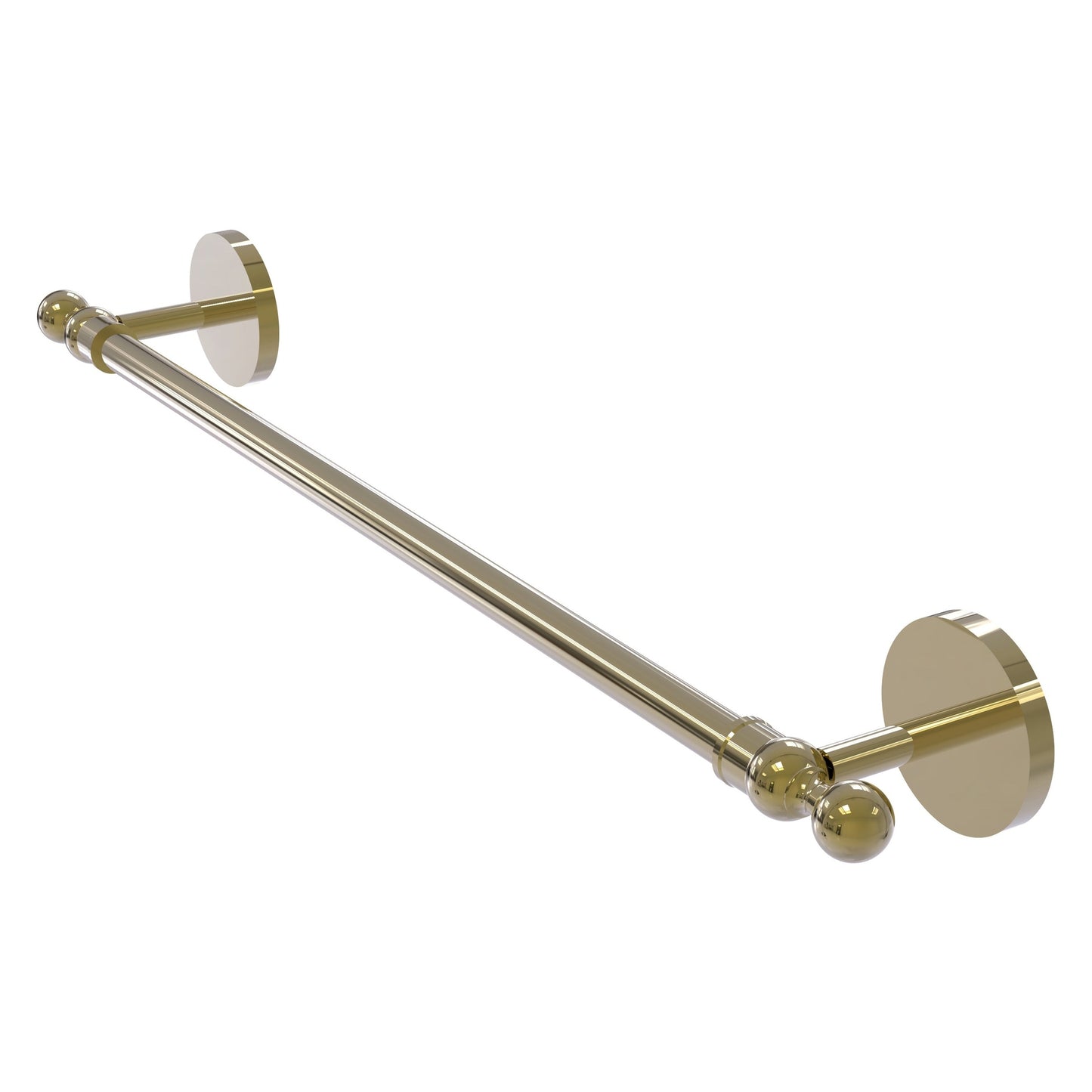 Allied Brass Skyline 18" x 20.5" Unlacquered Brass Solid Brass Towel Bar