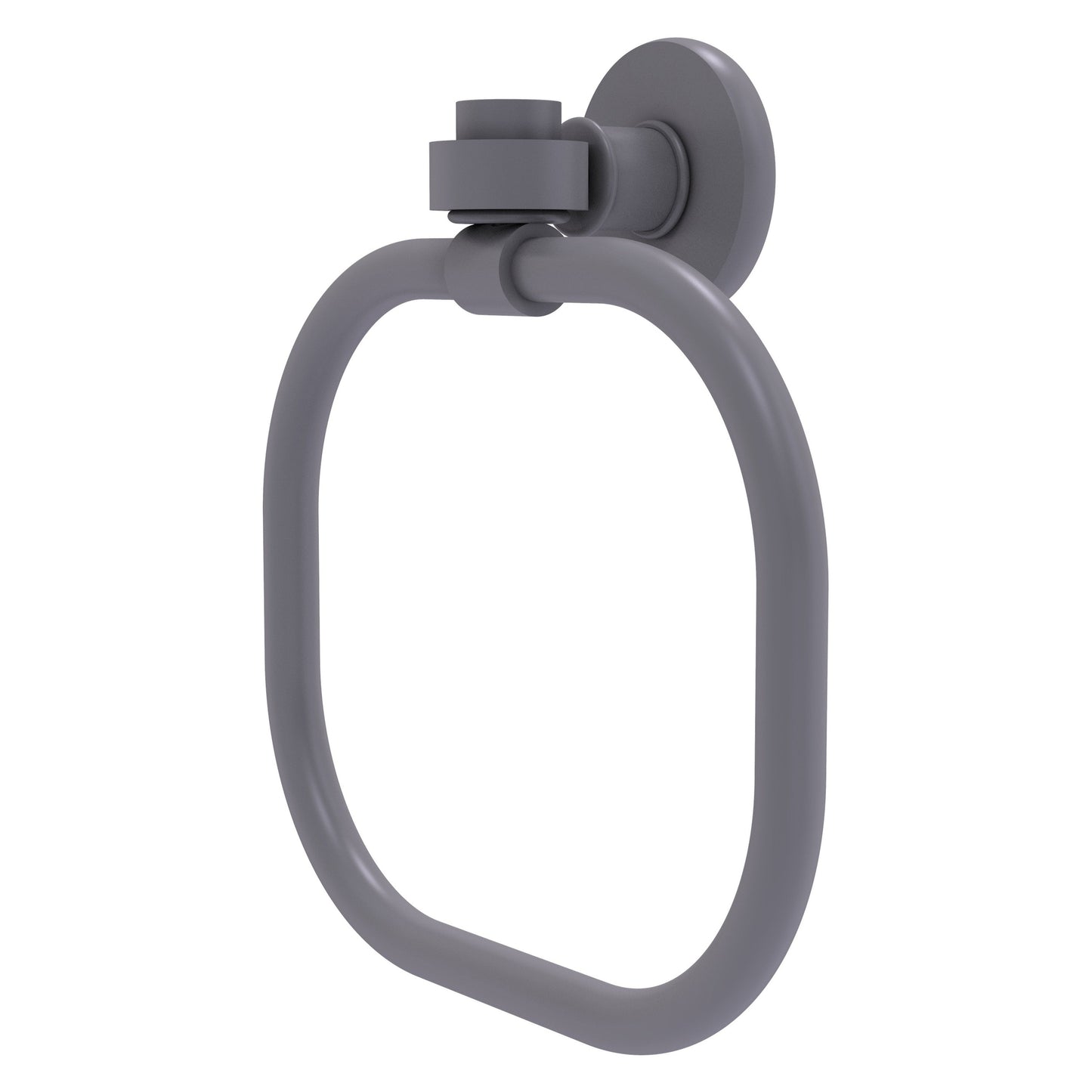 Allied Brass Skyline 2016 9" Matte Gray Solid Brass Towel Ring