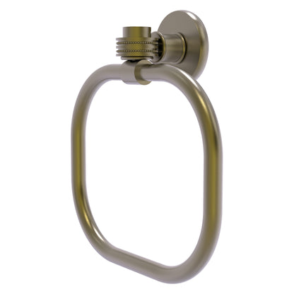 Allied Brass Skyline 2016D 9" Antique Brass Solid Brass Towel Ring With Dotted Accents