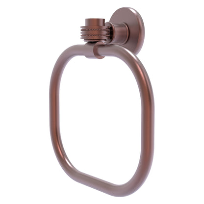Allied Brass Skyline 2016D 9" Antique Copper Solid Brass Towel Ring With Dotted Accents