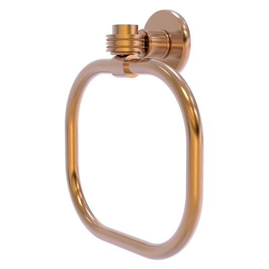 Allied Brass Skyline 2016D 9" Brushed Bronze Solid Brass Towel Ring With Dotted Accents