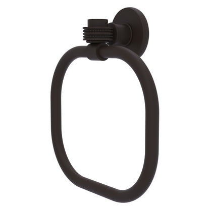 Allied Brass Skyline 2016D 9" Oil Rubbed Bronze Solid Brass Towel Ring With Dotted Accents