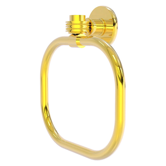 Allied Brass Skyline 2016D 9" Polished Brass Solid Brass Towel Ring With Dotted Accents