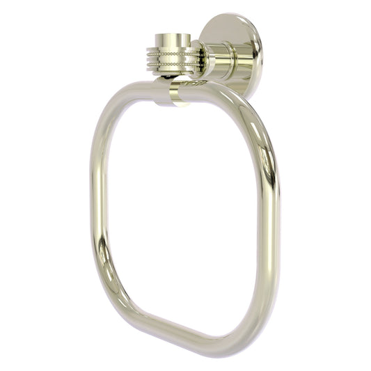 Allied Brass Skyline 2016D 9" Polished Nickel Solid Brass Towel Ring With Dotted Accents