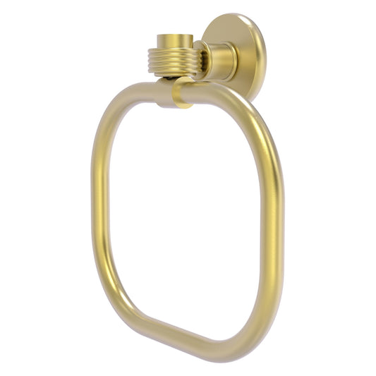Allied Brass Skyline 2016G 9" Satin Brass Solid Brass Towel Ring With Grooved Accents