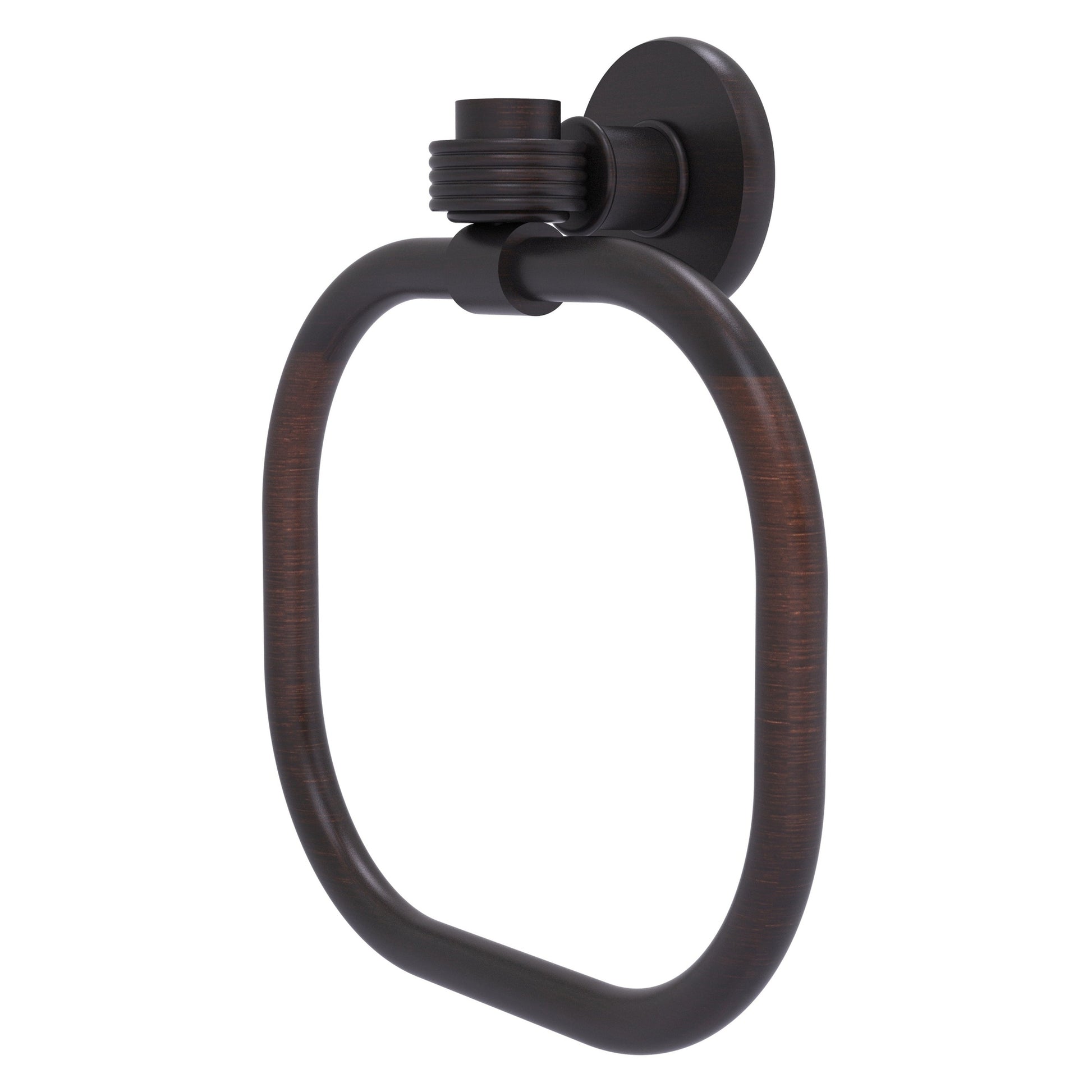 Allied Brass Skyline 2016G 9" Venetian Bronze Solid Brass Towel Ring With Grooved Accents