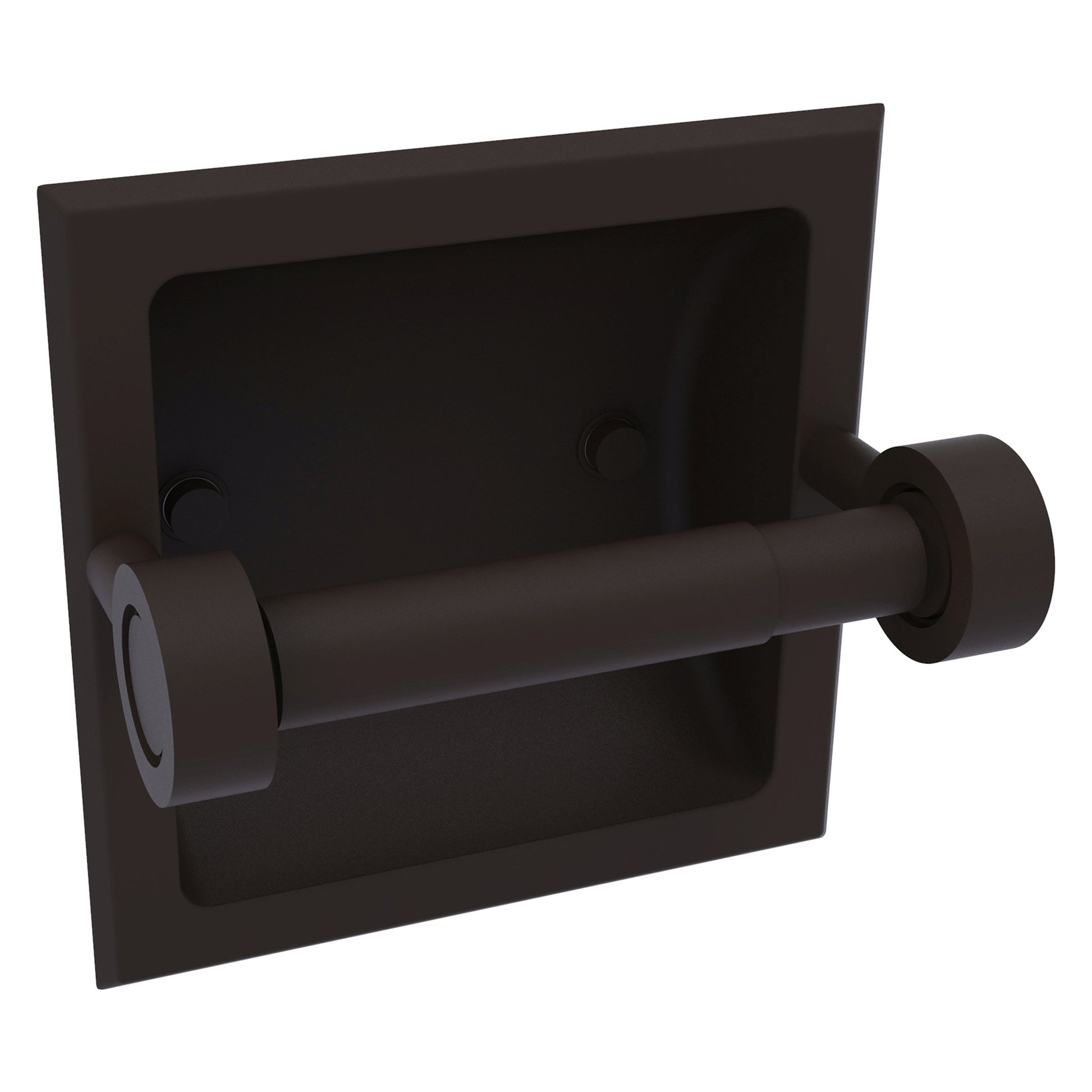 Allied Brass Skyline 2024-C 6.3" x 6.1" Oil Rubbed Bronze Solid Brass Recessed Toilet Tissue Holder