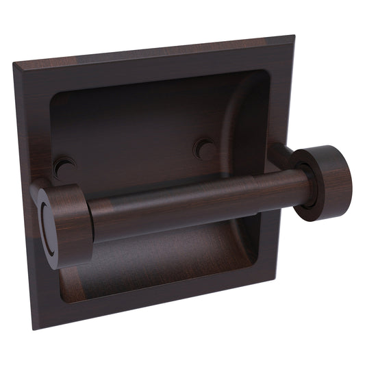 Allied Brass Skyline 2024-C 6.3" x 6.1" Venetian Bronze Solid Brass Recessed Toilet Tissue Holder