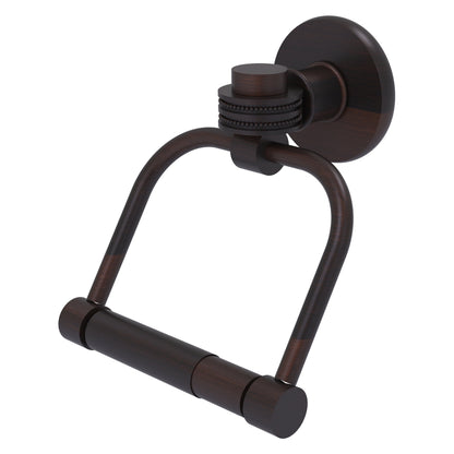 Allied Brass Skyline 2024D 5.5" x 5" Venetian Bronze Solid Brass 2-Post Toilet Tissue Holder With Dotted Accents