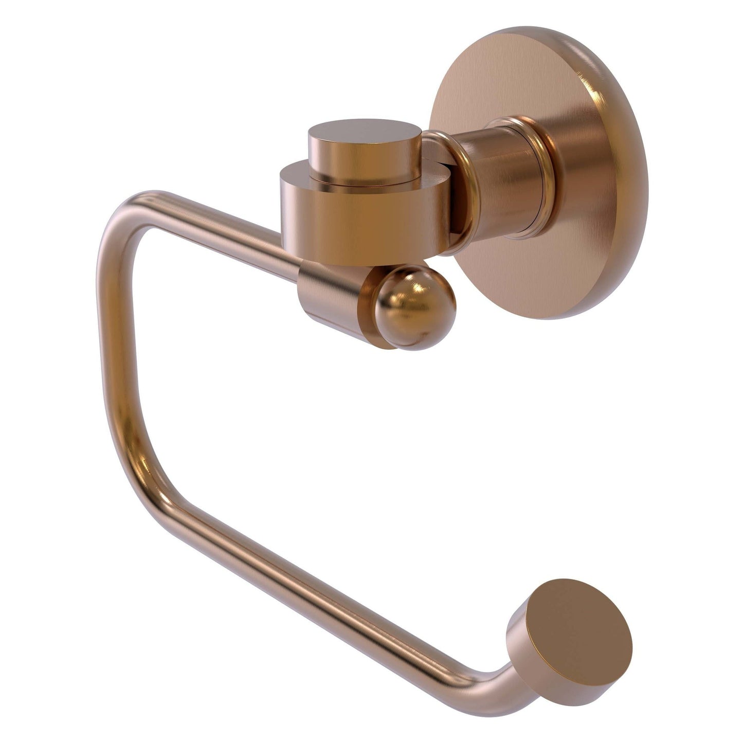 Allied Brass Skyline 2024E 6.8" x 7" Brushed Bronze Solid Brass European-Style Toilet Tissue Holder