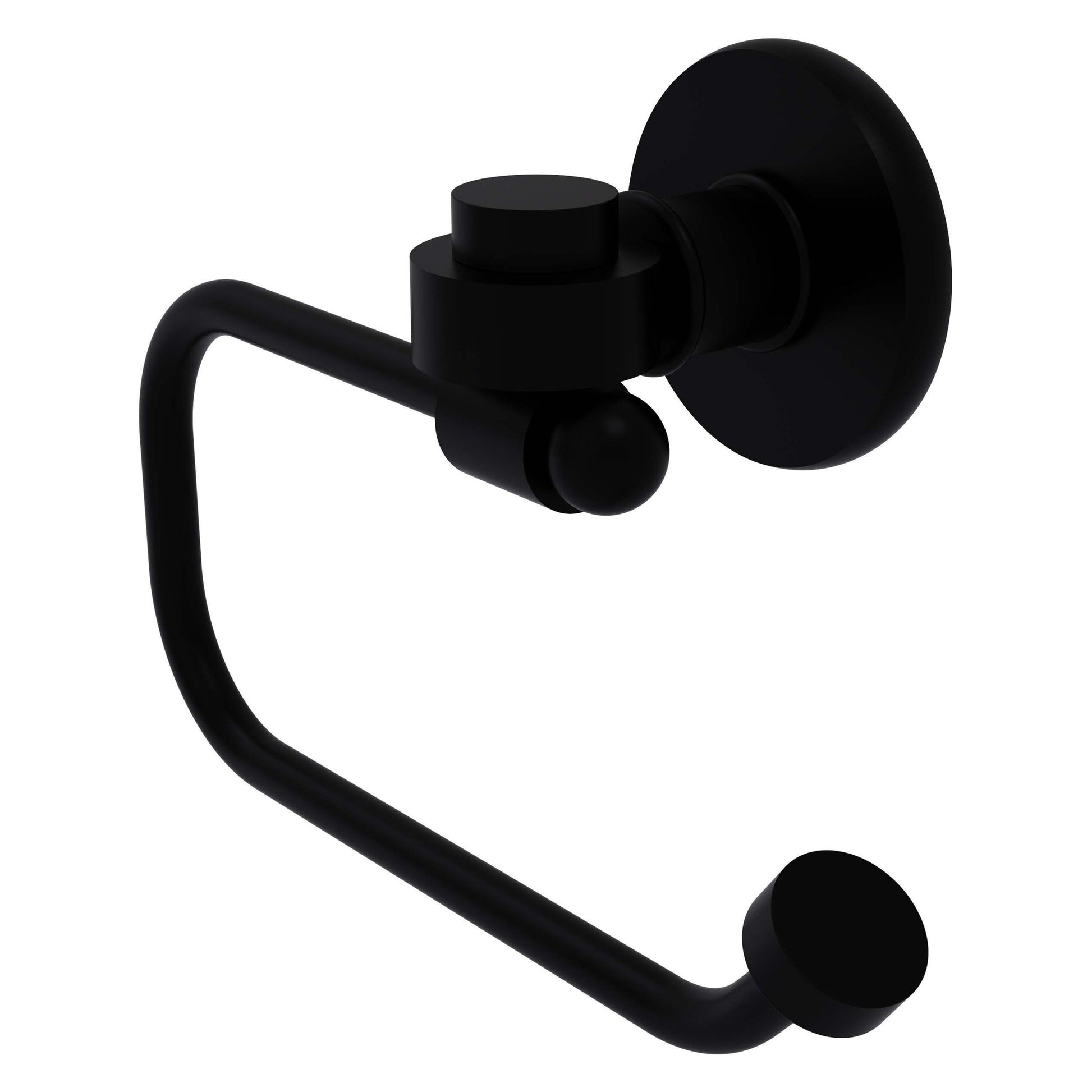 Allied Brass Skyline 2024E 6.8" x 7" Matte Black Solid Brass European-Style Toilet Tissue Holder