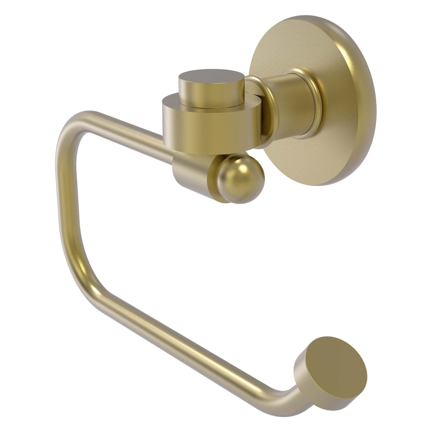 Allied Brass Skyline 2024E 6.8" x 7" Satin Brass Solid Brass European-Style Toilet Tissue Holder