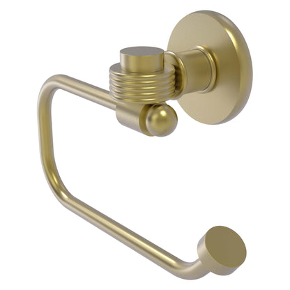 Allied Brass Skyline 2024EG 6.8" x 7" Satin Brass Solid Brass European-Style Toilet Tissue Holder With Grooved Accents