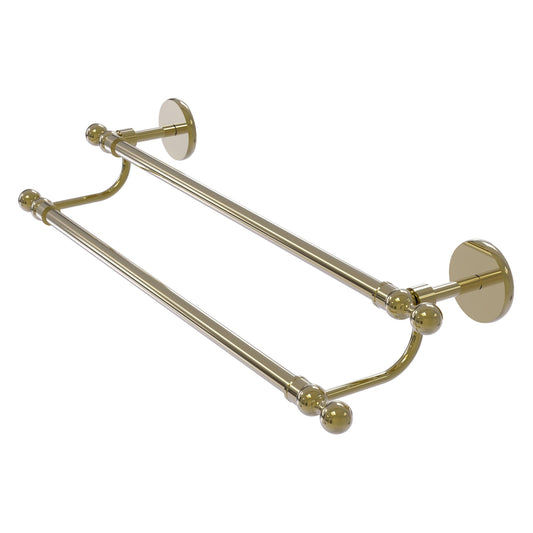 Allied Brass Skyline 24" x 26.5" Unlacquered Brass Solid Brass Double Rack Towel Bar