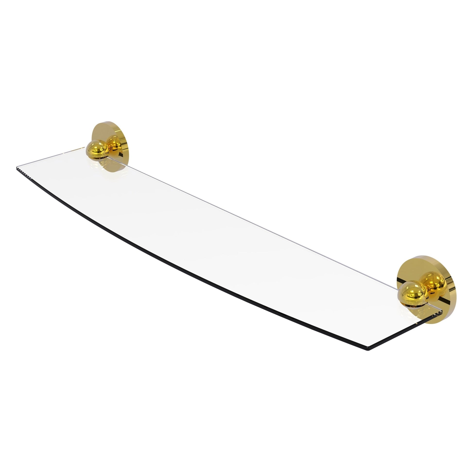 Allied Brass Skyline 24" x 5" Polished Brass Solid Brass Glass Shelf