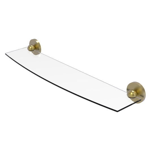 Allied Brass Skyline 24" x 5" Satin Brass Solid Brass Glass Shelf