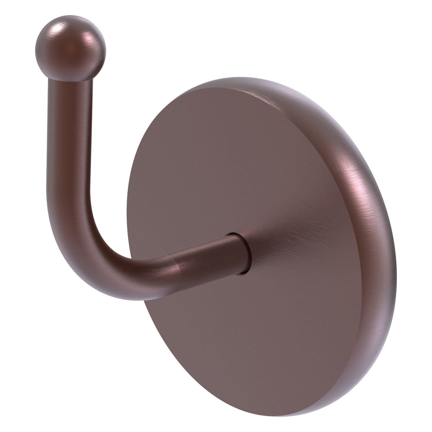 Allied Brass Skyline 2.8" x 2.3" Antique Copper Solid Brass Robe Hook