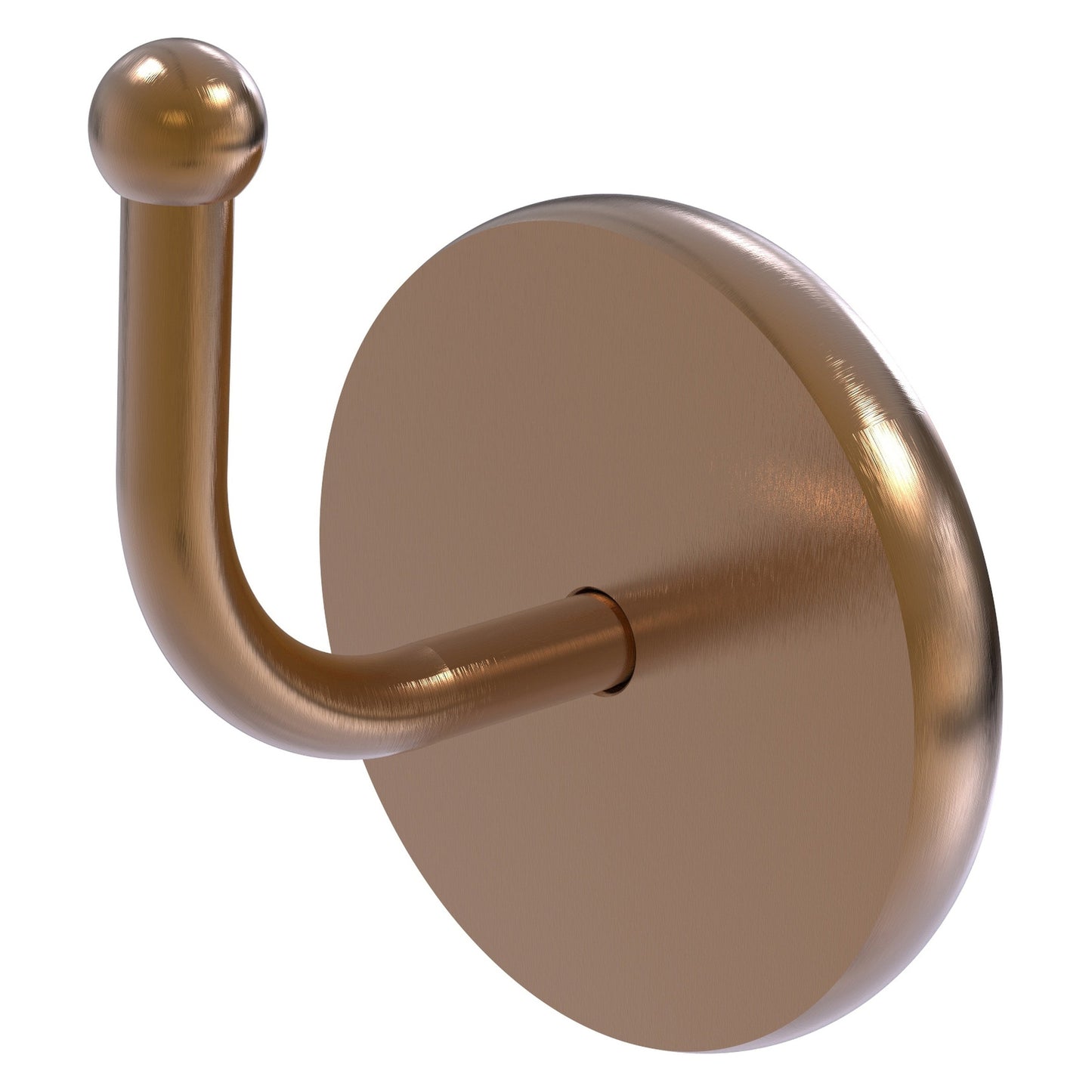 Allied Brass Skyline 2.8" x 2.3" Brushed Bronze Solid Brass Robe Hook