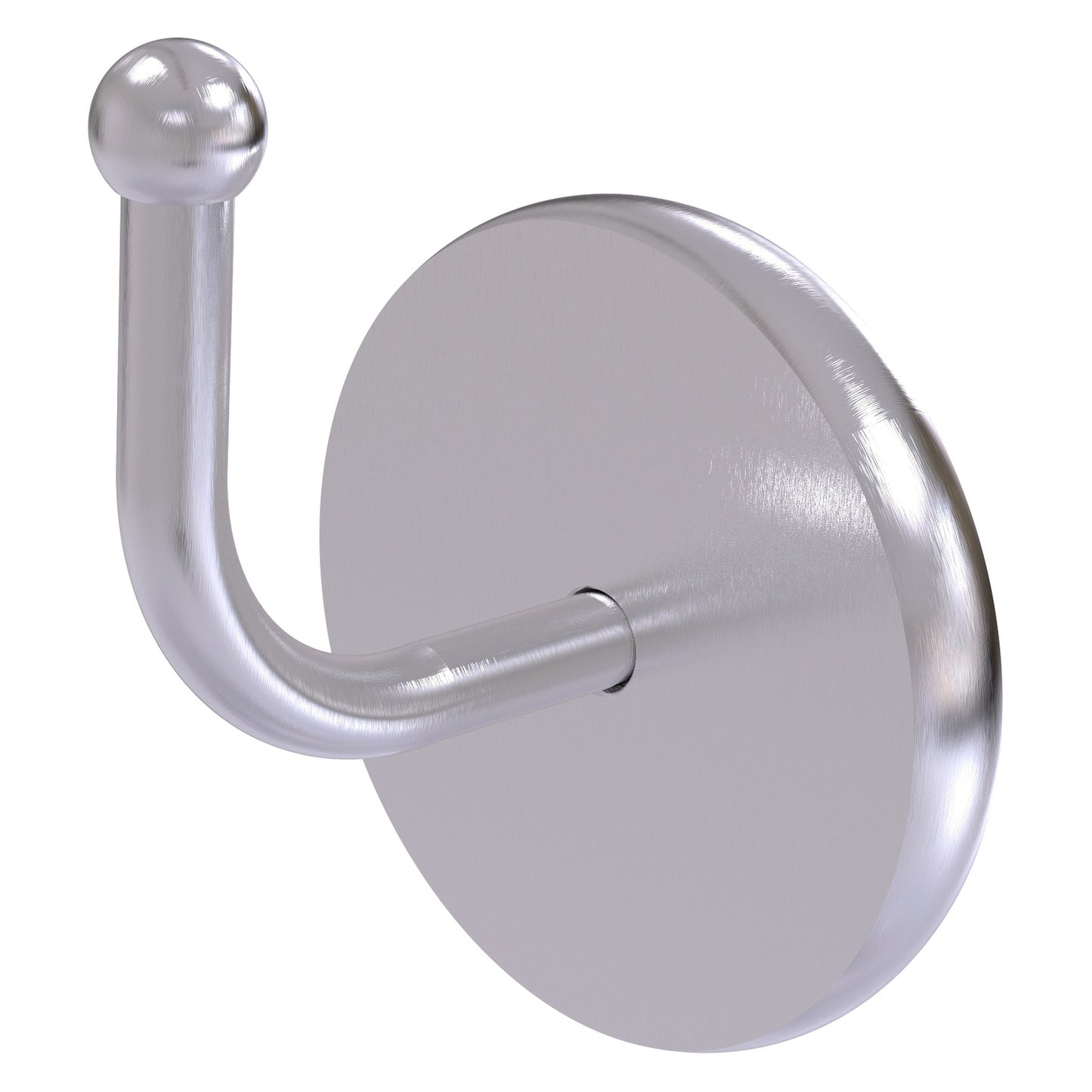 Allied Brass Skyline 2.8" x 2.3" Satin Chrome Solid Brass Robe Hook