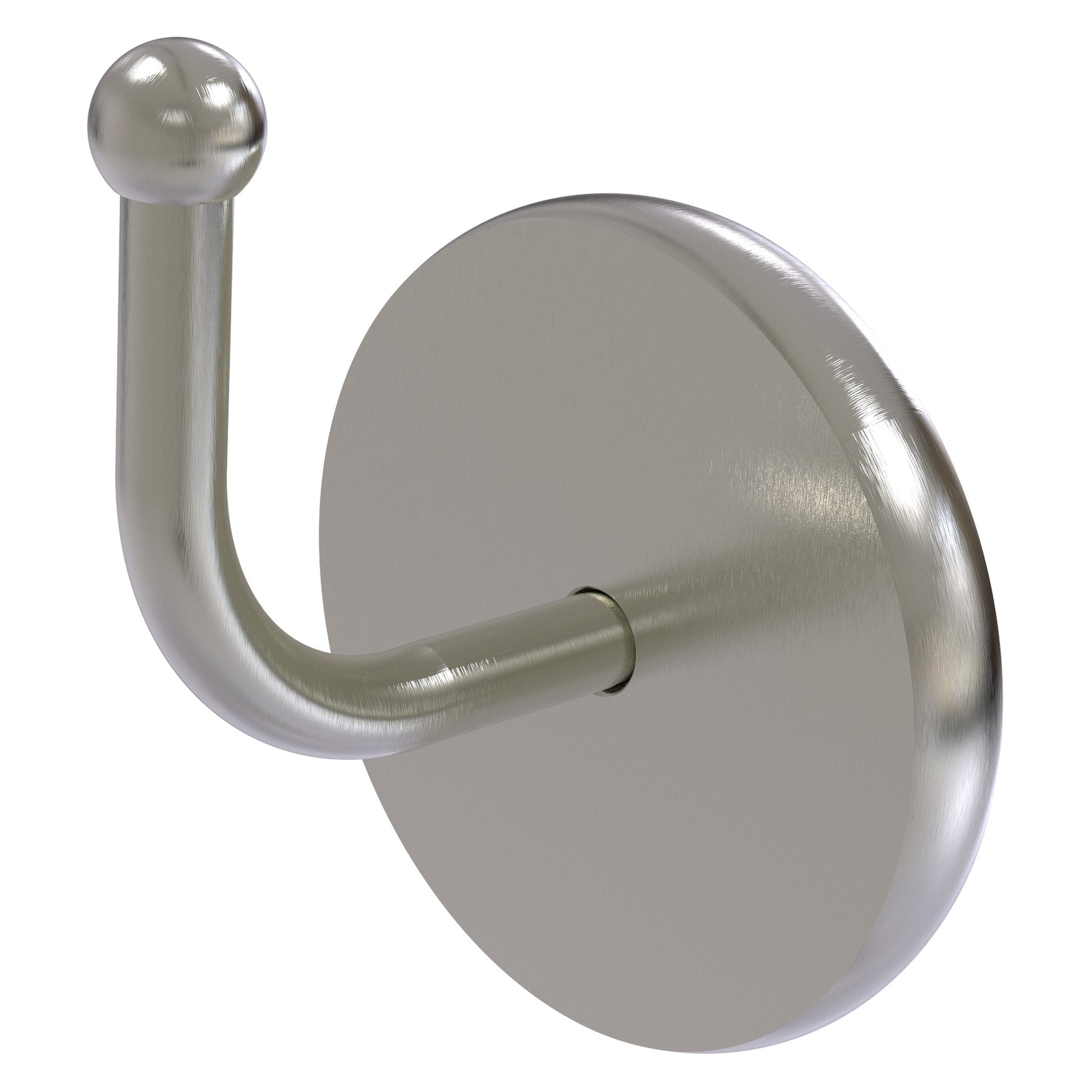 Allied Brass Skyline 2.8" x 2.3" Satin Nickel Solid Brass Robe Hook