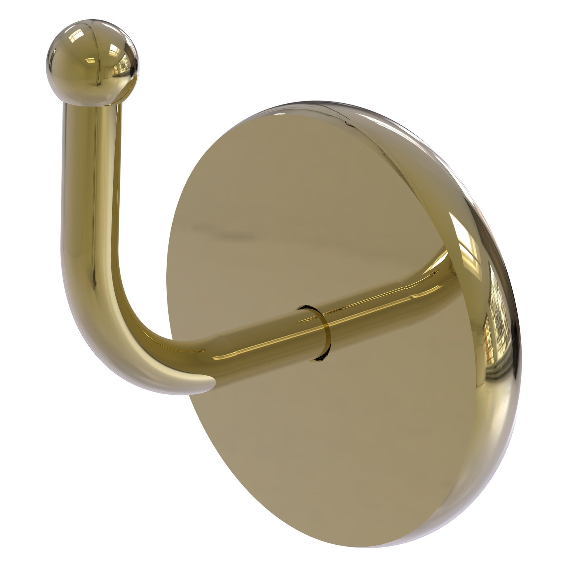 Allied Brass Skyline 2.8" x 2.3" Unlacquered Brass Solid Brass Robe Hook