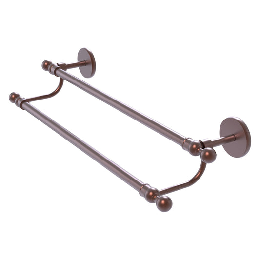 Allied Brass Skyline 30" x 32.5" Antique Copper Solid Brass Double Rack Towel Bar